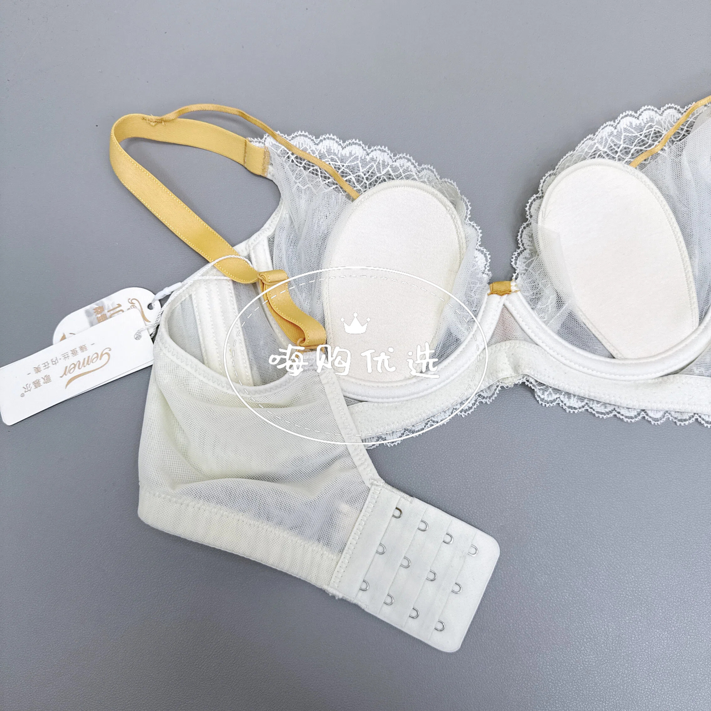 GM31-歌慕尔-大胸显小兔耳内里蚕宝宝软钢收副乳文胸内衣-8302S,淘宝优惠券,粉丝福利购,淘宝优惠卷