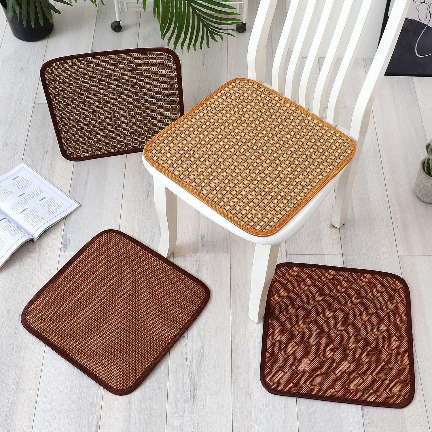 坐垫椅子垫加厚毛绒餐桌椅凳子中式冬季保暖屁股坐垫防滑家用,淘宝优惠券,粉丝福利购,淘宝优惠卷