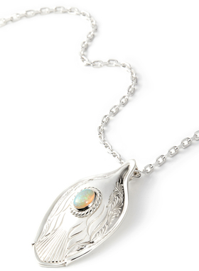 GODSUNS素银细角项链925纯银男