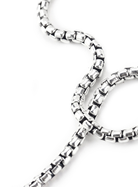 希腊GEROCHRISTO纯银盒子链项链