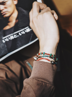 SUNKU日本手工琉璃手链复古男女