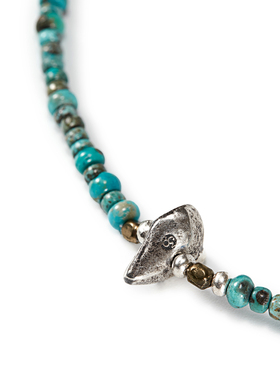 日本制日系松石串珠复古搭配项链