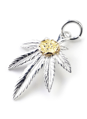 GODSUNS日式手工树叶纯银吊坠