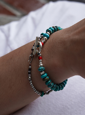 SUNKU日本复古纯银手链日系男女