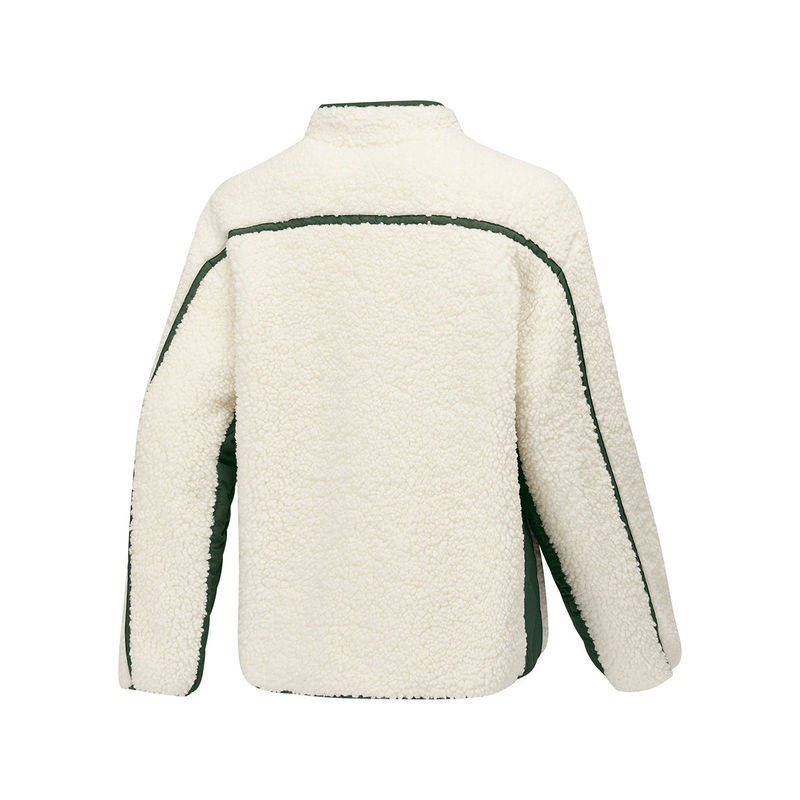 斯凯奇女子休闲摇粒绒外套秋冬新款宽松复古保暖运动茄克P425W210,淘宝优惠券,粉丝福利购,淘宝优惠卷