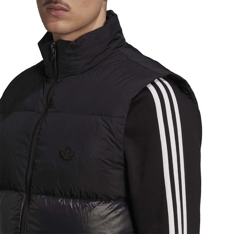 adidas阿迪达斯三叶草羽绒马甲男2022冬新款休闲保暖运动服HL9185