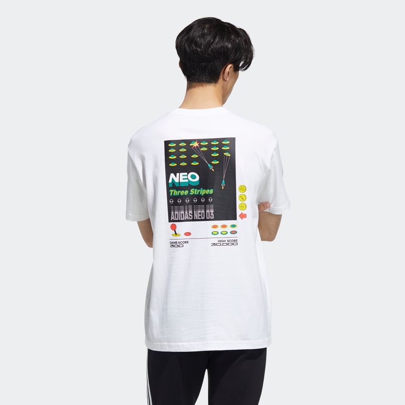 Adidas阿迪达斯短袖NEO男装2022春季新款舒适运动休闲T恤HC9664-图0