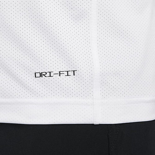 耐克男士夏季运动休闲健身跑步训练速干透气短袖T恤白DV9816-100 - 图2