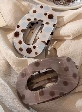 早秋新款醋酸鲍鱼夹后脑勺鲨鱼夹韩系百搭通勤日常戴不铬头鸭嘴夹