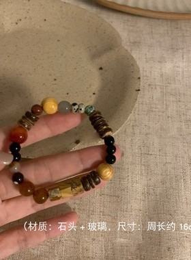 天然串珠清冷系手链女百搭高级感小众设计感手串新中式高颜值手链