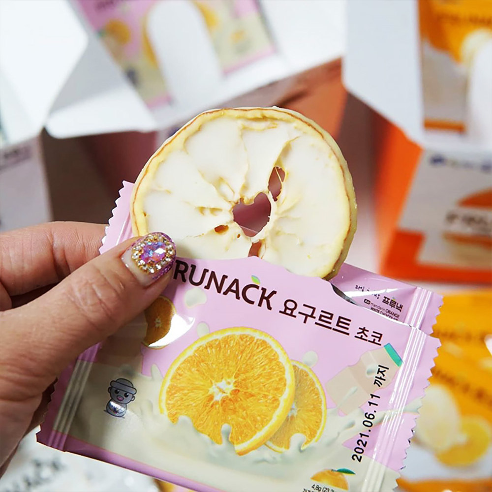 韩国Frunack巧克力橘子片福禄奈济州岛柑橘香橙零食（代可可脂）,淘宝优惠券,粉丝福利购,淘宝优惠卷