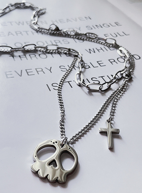 钛钢男女小众夏潮百搭饰品项链