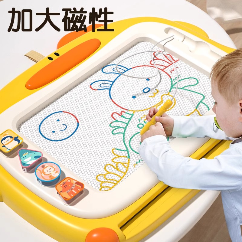 儿童画板家用幼儿磁性写字板可擦可消除宝宝画画涂鸦涂色绘画玩具