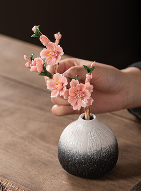 非遗手工瓷花仿真花瓶家居摆件