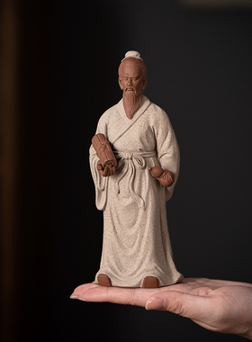 古代医圣张仲景摆件历史人物陶瓷雕像书房桌面装饰中医名医工艺品