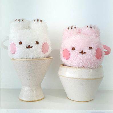 韩国代购Ratora迷你白色小兔子毛绒玩偶挂件钥匙扣包挂件周边礼物,淘宝优惠券,粉丝福利购,淘宝优惠卷