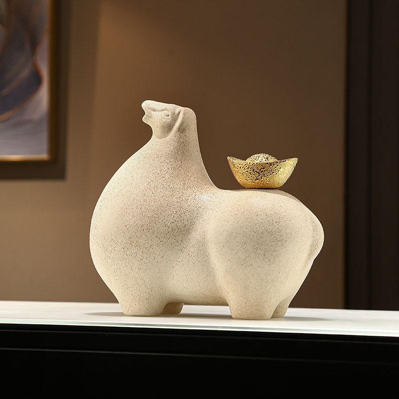 马上有钱摆件陶瓷招财客厅高档2026马年装饰品老板办公室开业礼物,淘宝优惠券,粉丝福利购,淘宝优惠卷