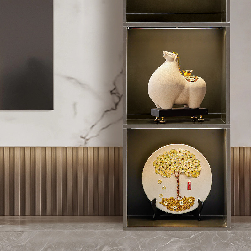 马上有钱摆件陶瓷招财客厅高档2026马年装饰品老板办公室开业礼物,淘宝优惠券,粉丝福利购,淘宝优惠卷