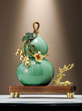 办公室桌面葫芦福禄双全五福临门