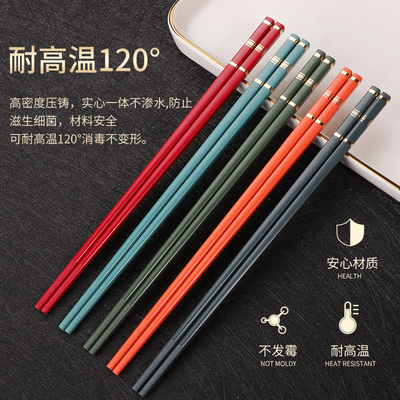 防滑耐高温新款高颜值轻奢风筷子