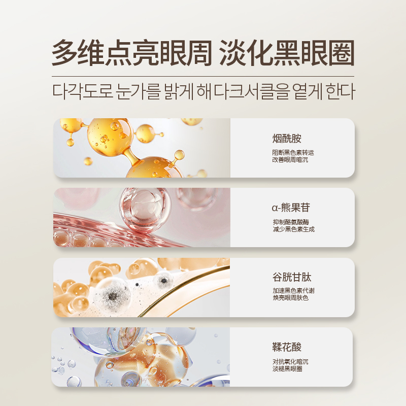 Tondi377美白祛斑眼霜小样淡化黑眼圈细纹提拉紧致抗皱保湿修护 - 图1