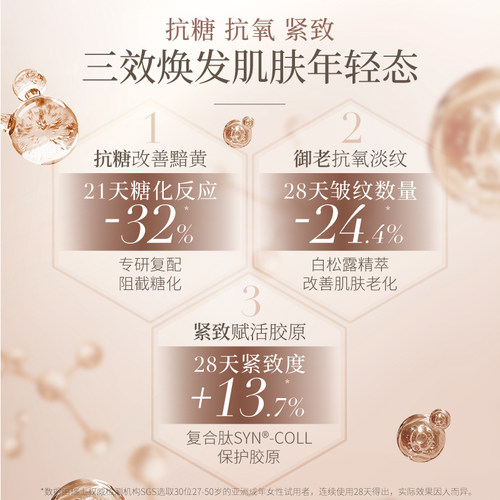 XOVE进口白松露臻萃焕颜精华霜抗糖抗氧提亮肤色 抗皱紧致肌肤 - 图1