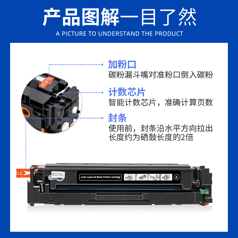 适用佳能LBP611Cn硒鼓MF631Cn 632Cdw打印机墨盒LBP612Cdw 613Cdw易加粉MF633Cdn 634Cdw 635Cx碳粉盒硒鼓 - 图1