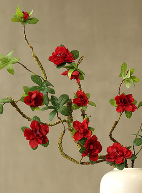 仿真杜鹃花假花绢花树枝造型家居