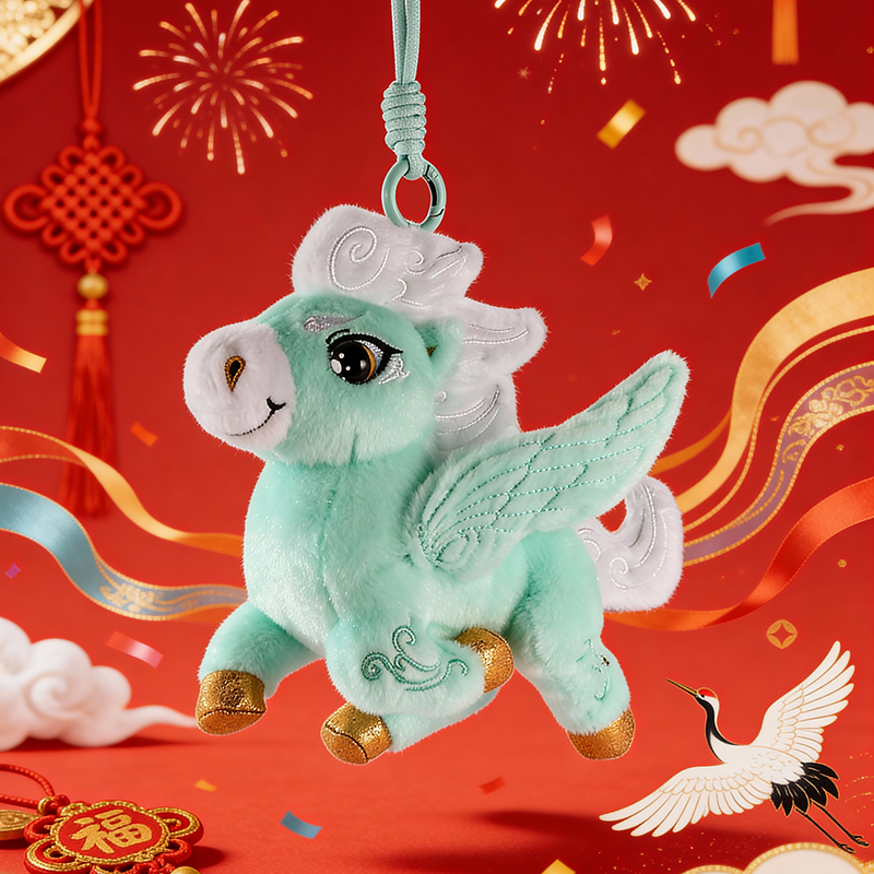总台文创2026马年吉祥物毛绒包挂书包挂件儿童公仔,淘宝优惠券,粉丝福利购,淘宝优惠卷