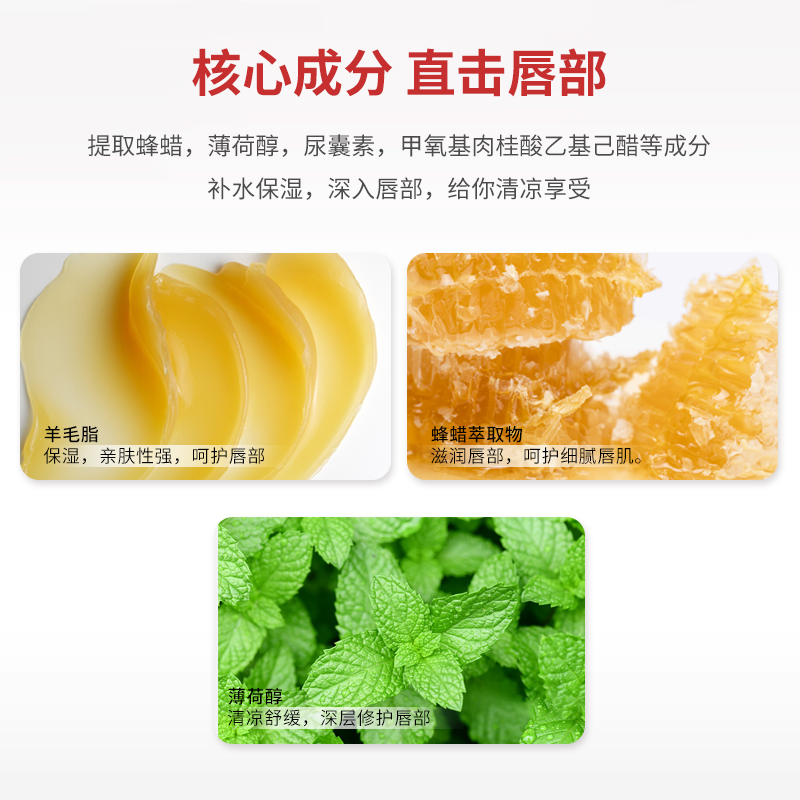 BLISTEX/百蕾适碧唇小白管防晒润唇膏2支装SPF6补水唇膜美国正品
