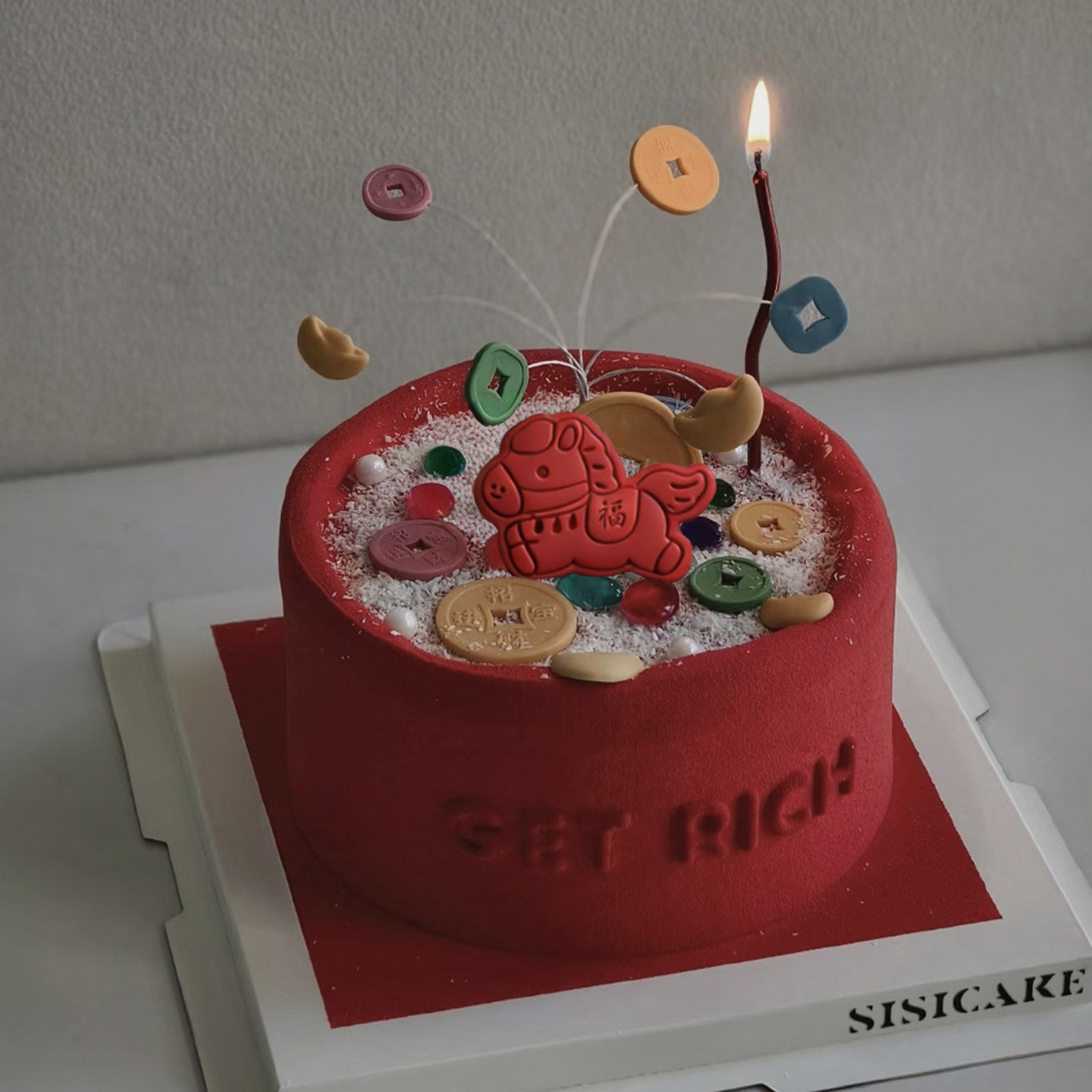 包邮2026马年聚宝盆蛋糕装饰摇摇马饼干翻糖切模印模恭喜发财铜板,淘宝优惠券,粉丝福利购,淘宝优惠卷