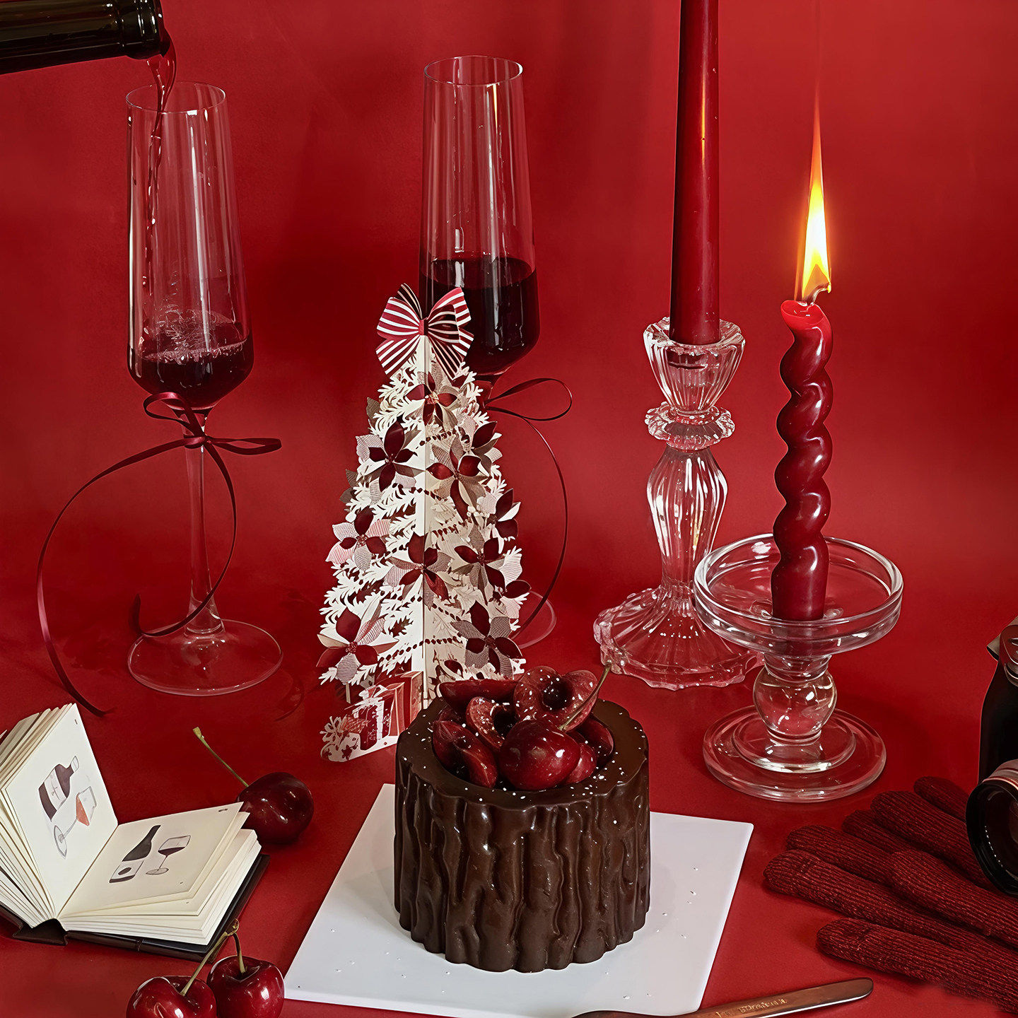 包邮2026新年马年蛋糕装饰插件发财精美立体红许愿树贺卡丝带插件,淘宝优惠券,粉丝福利购,淘宝优惠卷