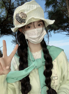 日系黑色百搭气质云朵帽小众设计感渔夫帽子女显脸小不对称小礼帽