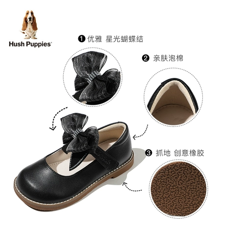 Детская обувь Hush Puppies. Кожаная обувь для девочек Little Kate. Весна и лето 2022. Новые детские туфли принцессы на мягкой подошве. Одинарные туфли для маленьких девочек.