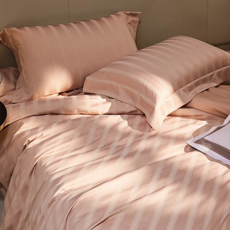 罗莱家纺提花四件套轻奢高级感简约床单高档被套被罩床上用品新品
