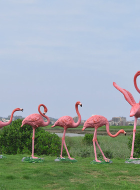火烈鸟庭院户外园林景观仿真动物