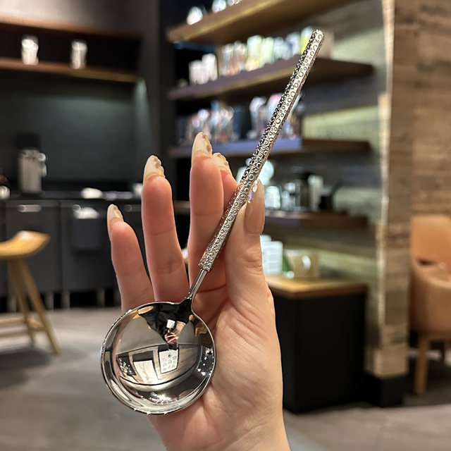 Japanese hammer pattern 304 stainless steel western food spoon main meal more meal spoon spoon