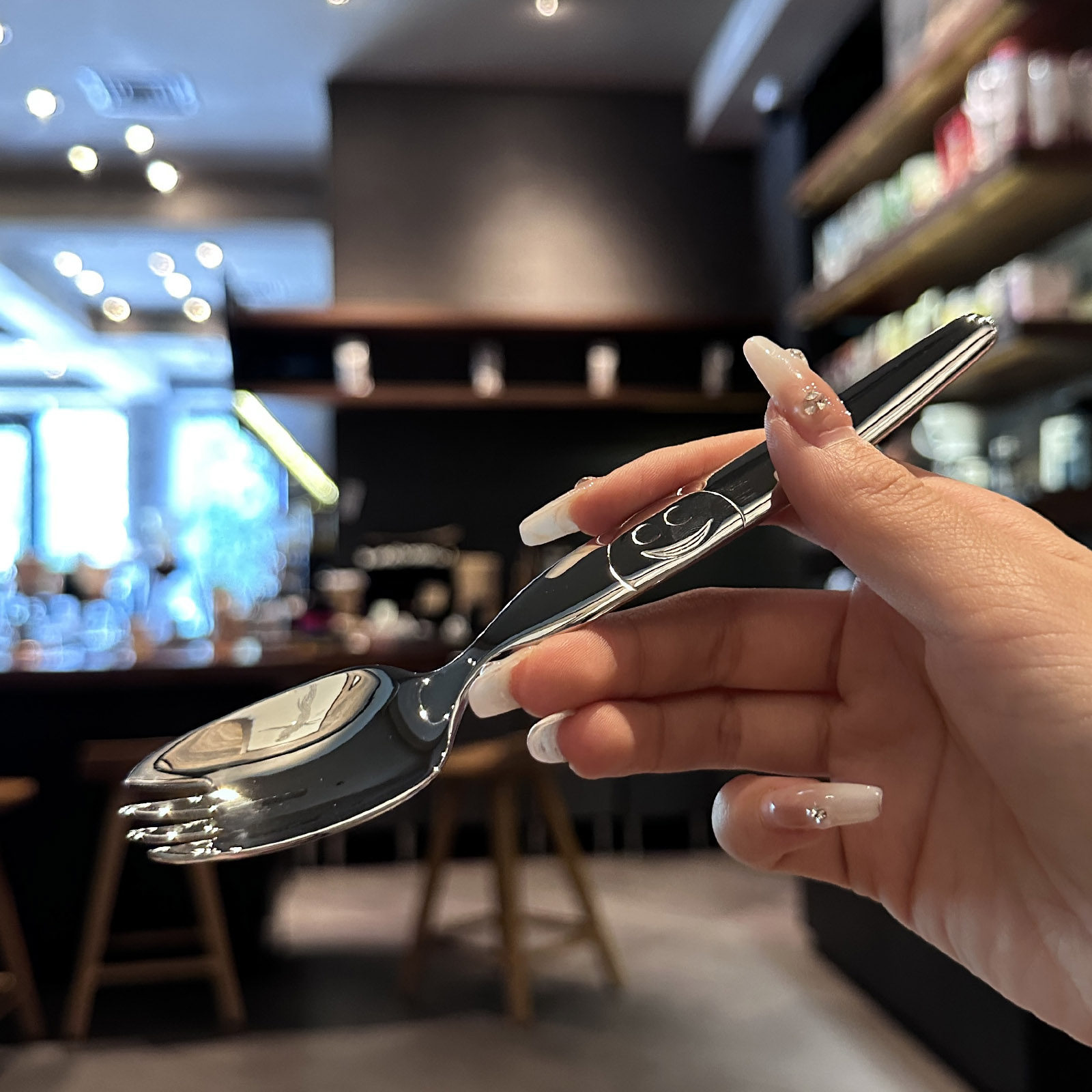 【我宝宝专用的勺叉】儿童316不锈钢叉子吃饭叉勺子叉汤匙叉形勺,淘宝优惠券,粉丝福利购,淘宝优惠卷