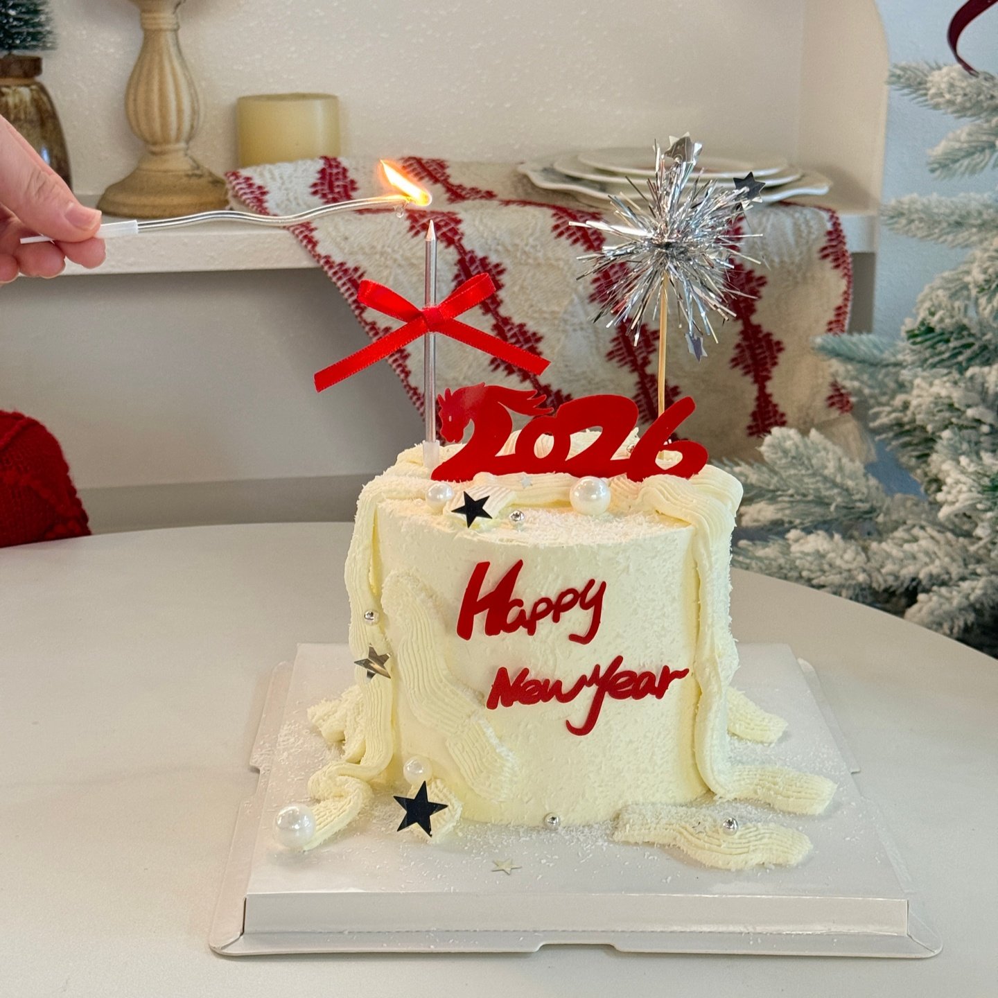 2026新年快乐亚克力蛋糕装饰插牌银色亮片五角星闪片星星烘焙装扮,淘宝优惠券,粉丝福利购,淘宝优惠卷