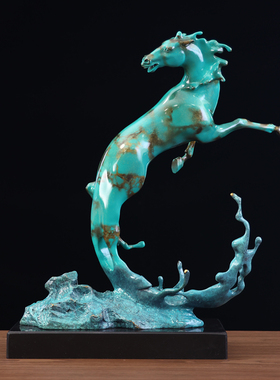 纯铜马电视柜中式风送礼物摆件