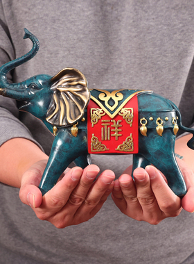 吉祥如意大象开业庆典装饰摆件