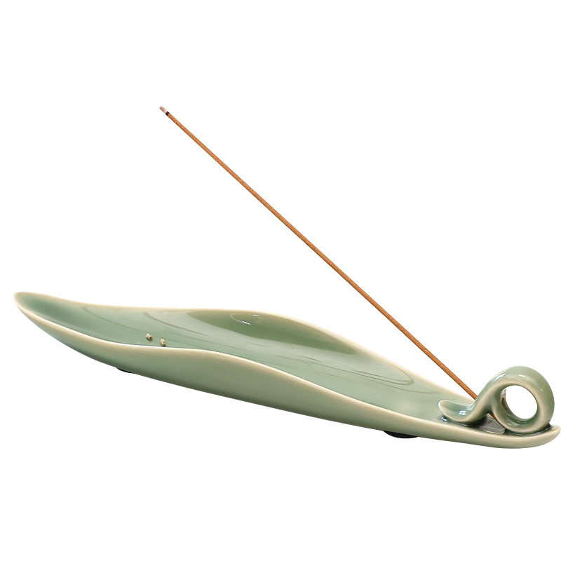 中式陶瓷创意线香插家用室内沉香檀香卧香炉香道藏香托文创香薰炉,淘宝优惠券,粉丝福利购,淘宝优惠卷