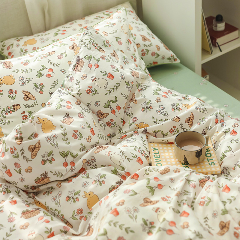 鱼阅布料 纯棉斜纹布料成人床上用品四件套床单被罩枕套被套面料 - 图2