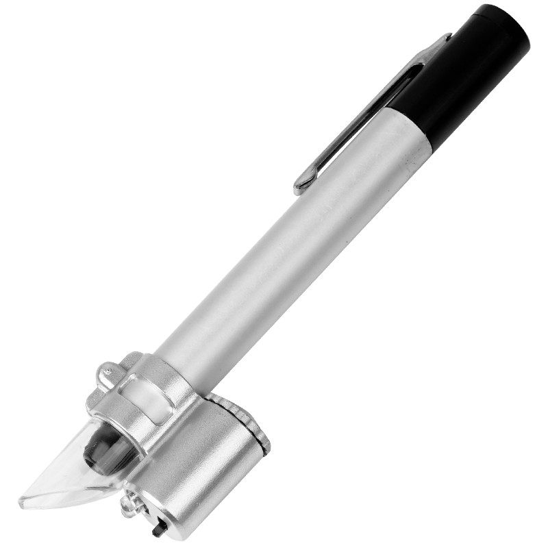 50倍笔式放大镜高清带LED灯带刻度检测纺织印刷邮票钱币布料便携,淘宝优惠券,粉丝福利购,淘宝优惠卷