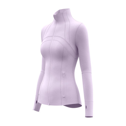 Seamless Fitness Top And Outerwear, Breathable And Stretchy, - 图3