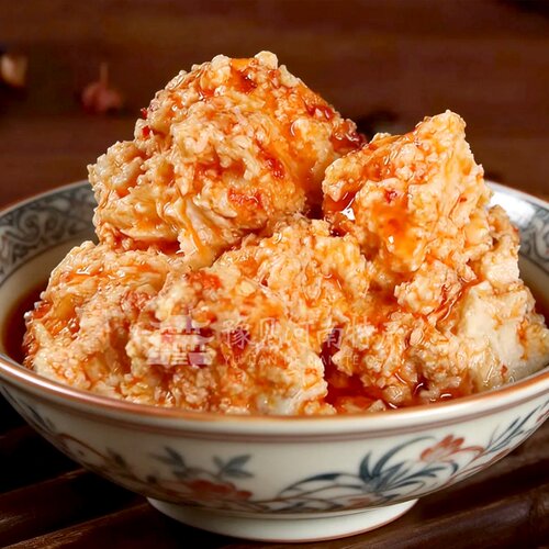 河南信阳罗山特产香油臭豆腐莽张王吉氏非遗香油豆腐乳258g瓶装 - 图0