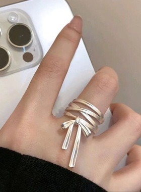 超仙彩色蝴蝶锆石开口戒指女小众设计食指戒轻奢高级感夏天指环潮