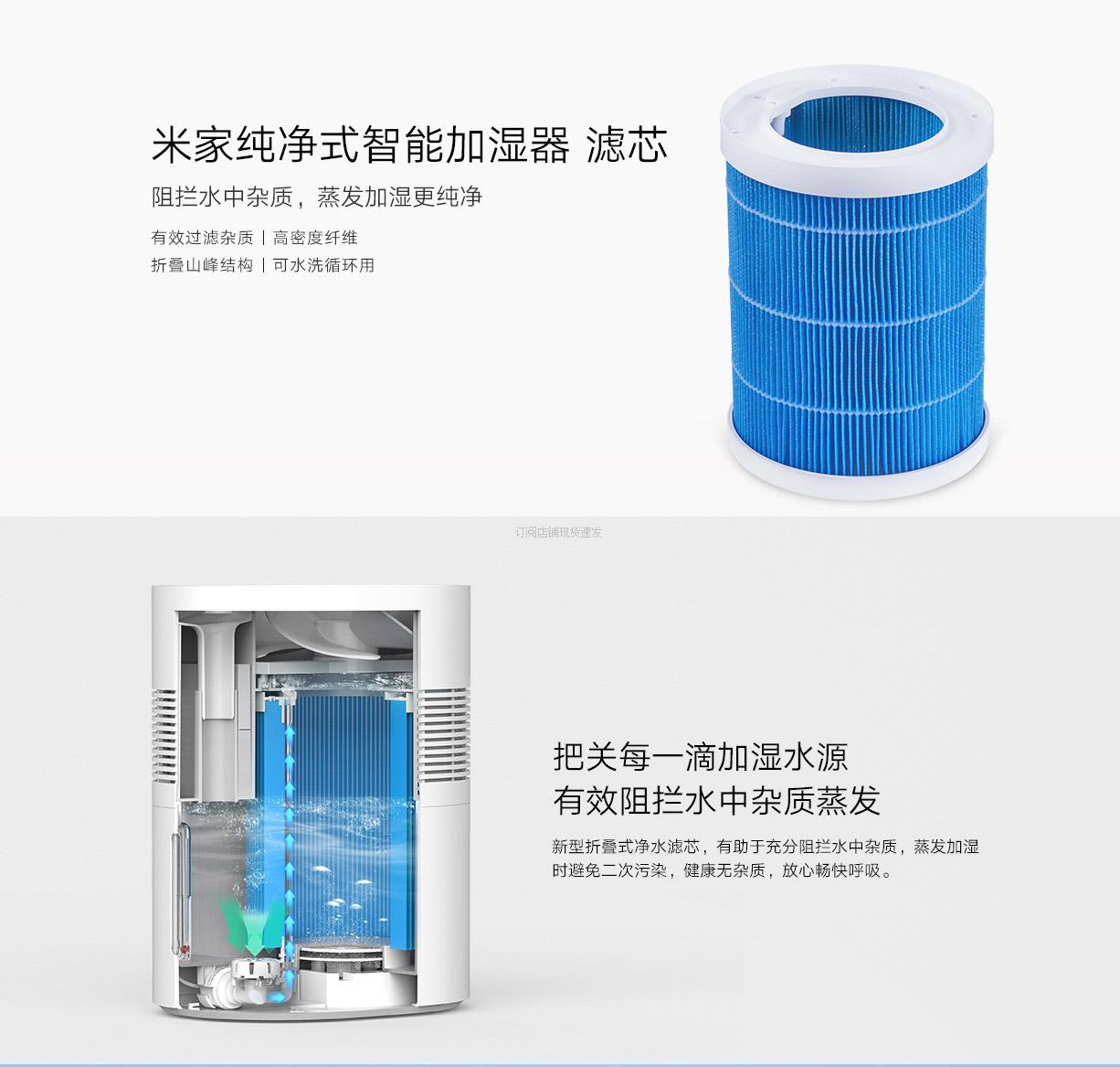 小米米家加湿器纯净式2lite S滤芯 2滤芯Pro滤芯3滤芯CJSJSQ01DY