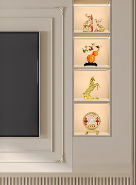 轻奢高档酒柜装饰品摆件套装现代家居客厅电视柜玄关办公室工艺品
