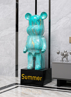 网红暴力熊电视柜创意存钱罐大型摆件现代客厅装饰品家居落地摆件